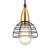 Pendant Light,Black Cage Pendant Lighting for Kitchen Island,Brass Finish,Industrial Hanging Light Fixtures for Bathroom,Living Room,Bedroom and Hallway