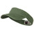 Washed Pigment Dyed Cotton Twill Flex Sun Visor - Olive Green OSFM