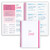 Weekly Planner Spiral Bound Notebook A5 - Undated Planner - To Do List Notebook - Habit Tracker - 52 Weeks - Daily Planner Undated for Home Work Office Business - Goal Planner - Cute Planner (Pink)