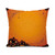 SARNFANS Halloween Throw Pillow Cushion Cover,Lanterns Horror Time of Year Trick Or Treat,Decorative Square Accent Pillow Case,Brown Orange 22x22 inch