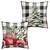 Wnoesat Winter Pillow Covers 18 x 18 Set of 2 Buffalo Plaid Throw Pillow Cover Christmas Tree Truck Cushion Covers Black and White Check Pillow Case Winter Holiday Decor for Home Couch