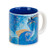 Laurel Burch Artistic Collection 14-ounce Mug, Teal Mares