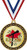 Crown Awards Gold Microphone Music Medals - 2.5" Karaoke Star Singing Award Medal