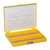 Heathrow Scientific HS15994D Premium Microscope Slide Box, 100-Place, Cork, ABS, Yellow