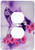 3dRose lsp_11750_6 Butterfly Flowers Purple 2 Plug Outlet Cover