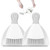 BUJIATANG Small Broom and Dustpan Set 2PCS/Set Mini Handheld Dust Pan Set Portable Cleaning Brush and Dustpan Combo with Bamboo Handle for Home Desktop Sofa Kitchen Keyboard Sweeping Dustpans