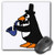 3drose Funny Penguin Playing The Saxophone - Mouse Pad