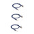 HOMSFOU 3pcs Cate8 Ethernet Cable Printer Wire Network LAN Cable Audio Cord Gigabit Portative Connectors Retractable Ethernet Cable LAN Cable Network Cable Computer Patch Cable Cat 8 Cable