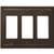 Amertac 84RRRVB 3 Rocker-GFCI Steps Wallplate, Aged Bronze