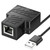 Techinal 100Mbps Ethernet Connector Adapter USB TypeC 5V Powered Splitter 1 to 2 RJ45 Extender Adapter Ethernet Splitter 8P8C Extender Plug Cable Splitter