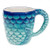 Midwest CBK Blue & Turquoise Mermaid Tail Ceramic Mug