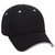 OTTO Polyester Pro Mesh Sandwich Visor 6 Panel Low Profile Baseball Cap - Blk/Blk/Wht