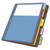 Cardinal Plastic Binder Dividers, 5-Tab, Single Pocket, Insertable Multicolor Tabs, Letter Size, 1 Set (84016)