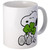 CafePress Snoopy Hugging Clover 11 oz (325 ml) Ceramic Coffee Mug