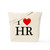 CafePress I Heart HR Tote Bag Canvas Tote Shopping Bag