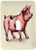 3dRose lsp_37369_1 Vintage Pink And Gray Pig Single Toggle Switch