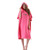 CALIDAKA Changing Robe Towel Poncho- Unisex Adult Microfiber Surf Beach Wetsuit Changing Towel Bath Robe-Surfing Poncho Towel with Hooded for Beach,Swimming,Home - One Size Fit All(Peach)