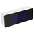 PERZOE Digital Alarm Clock Big LED Display Electronic Clock Snooze Bedroom Bedside Alarm Clock with Temperature Display Blue