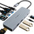 USB C Hub, TOTU Docking Station 10 in 1 USB C Hub Adapter with 4K HDMI, 2* USB3.0 Type-A, USB-C Data Transfer Port, 2* USB 2.0 Type-A, SD/TF, USB C PD, 3.5mm Stereo Jack for USB C Laptops
