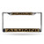 Rico Industries NCAA Purdue Boilermakers Laser Cut Inlaid Standard License Plate Frame, Chrome, 6" x 12.25"