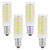 LXcom 10W E12 LED Corn Light Bulb(4 Pack)- 2835 SMD 102LEDs E12 Dimmable 100 Watt Equivalent Bulb 1000LM Daylight White 6000K Chandelier Bulbs Decorative Candle E12 Base for Home Lighting, AC110-120V