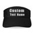 Custom Embroidered Visor Hats with Your Design Text, Personalized Adjustable Visor Cap, Black
