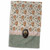3dRose Image of Vintage Rose Print, Charm on Lace, Sepia, Green, Pink - Towels (twl-378324-1)