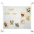 Talisman4U Shabbat Challah Cover Embroidered Seven Species of Israel Design Fringes Judaica Gift 20 x 16