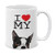 MUGBREW I Love My Boston Terrier Dog Ceramic Coffee Mug Tea Cup, 11 OZ