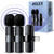 ASILEX Wireless Microphone for iPhone, 2 PCS Mini Microphone, iPhone Microphone for Video Recording, Wireless Lavalier Mic iPhone, 65MAH Battery, Bluetooth