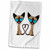3D Rose Siamese Cat Tail Heart Hand/Sports Towel, 15 x 22