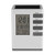 AUNMAS Digital Clock Pen Holder, Multifunctional LED Screen Alarm Clock Pencil Holder, Desk Time Date Temperature Display Case for Home Office