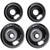 W10290353 W10290350 Buner Porcelain Drip Pan - Replacement for Whirlpool Amana Crosley Electric Range Cooktop - Includes 2 Small 6-Inch and 2 8-Inch Large Stove Drip Pan Bowls