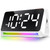 [RGB] Super Loud Alarm Clock for Bedroom, Heavy Sleepers, Adults, Teens, Kids | Small Bedside Digital Clock with Dynamic RGB Atmosphere Light, LED Display, USB Charger, 12/24Hr, Snooze, Battery Backup