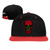 Moorish Skull Classic Snapback Hat Hip Hop Flat Bill Visor Cap - Unisex Adult Adjustable Baseball Hats Gorras Planas Red