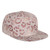 LOGMOR Golden Leopard Print Flat Bill Hat, Unisex Snapback Baseball Cap Hip Hop Style Flat Visor Blank Adjustable