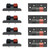 YukiHalu High Current 8A capacity, 2 Way Stereo Speaker Terminal Connectors Terminal Strip Block Spring Clips Jointing Clamp Test Clip Push Release Connector (Pack of 8)