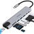 USB C Docking Station, 8 in 1 with 4K HDMI, USB 2.0, USB 3.0, 100W PD, SD/TF Card Reader and RJ45 Ethernet, USB C/Type C Hub for MacBook Pro/Air, Lenovo Yoga, Dell XPS, etc.