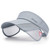 Bellady Sun Visors Hats Women Men Summer Golf Visor Cap with Retractable Brim Sun Protection Hat for Tennis Running, Gray