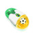 Plutus Luxury Soccer Gift Brazil 2.4G Wireless Optical Mouse with USB Receiver Brazilian National Flag