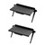Veemoon 2 Pcs Shelf Brackets for Shelves Computer Holder for Laptop Tv Top Storage Bracket Streaming Devices Storage Rack Laptop Elevated Rack Computer Mount Monitor Plastic