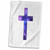 3dRose Black Christian Pattern with White Religious Crucifix Crosses Towel, 15" x 22"