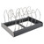 Pot and Pan Rack, Detachable Expandable Pot and Pan Organizers Rack Kitchen Cabinet Pantry Bakeware Holder Shelves Lid with 7 Dividers