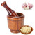 Acacia Wood Mortar and Pestle,Wooden Grinding Bowl Mortar Pestles Household Kitchen Manual Garlic Ginger Spices Grinder Mortar Pestle Set,for Garlic Pepper Herb Crusher Kitchen Utensils