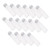 Hohopeti 16pcs Test Tube with Screw Cap Sampling Vials Test Tube Shots Science Experiment Plastic Powder Testing Tubes Clear Vials Salts Storage Tubes Mini Vial Plant Flat The Pet