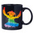 Silver Buffalo Disney Pride Stitch Ohana Means Family Rainbow Ceramic Coffee Mug, 20-Ounce