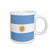 3dRose Argentina Flag Ceramic Mug, 11-Ounce