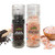 Himalayan Chef Salt and Pepper Grinder Set-Refillable Small Glass Shaker-5.3oz