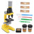 Abaodam Kids Beginners Microscope 1set Microscope Toy Monocular Abs Child Suite Kids Monocular Microscope