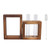 Tabletop Plant Terrariums, Plant Propagation Station Wooden Stand Wooden Frame Glass Hydroponic Terrariums with 2 Glass Test Tubes for Propagating Hydroponic Pl